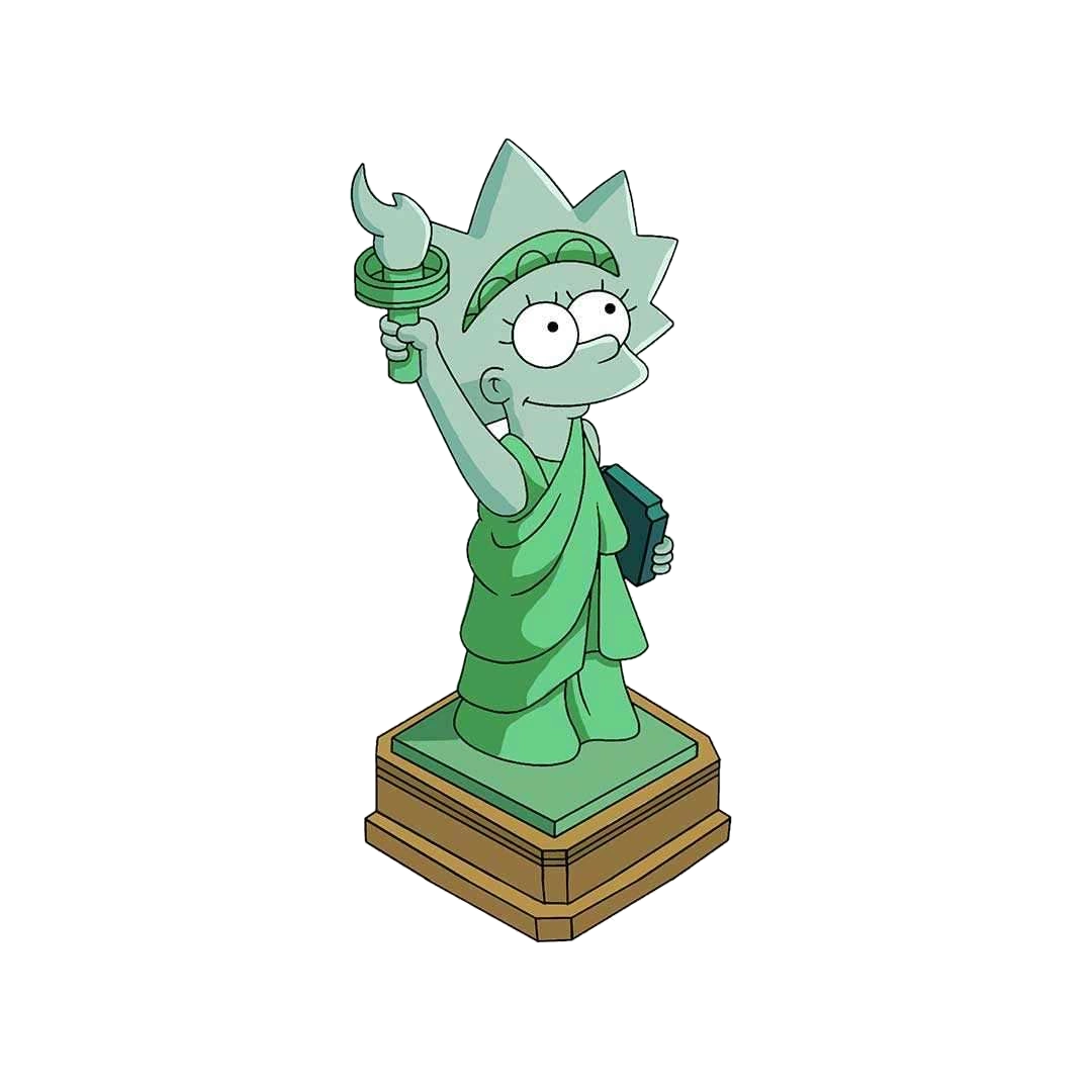 Statue of libertylisa Sticker